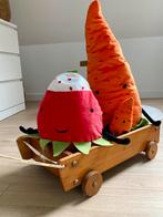Houten trekkar voor peuters, Ophalen, Zo goed als nieuw, Duw- of Trekspeelgoed