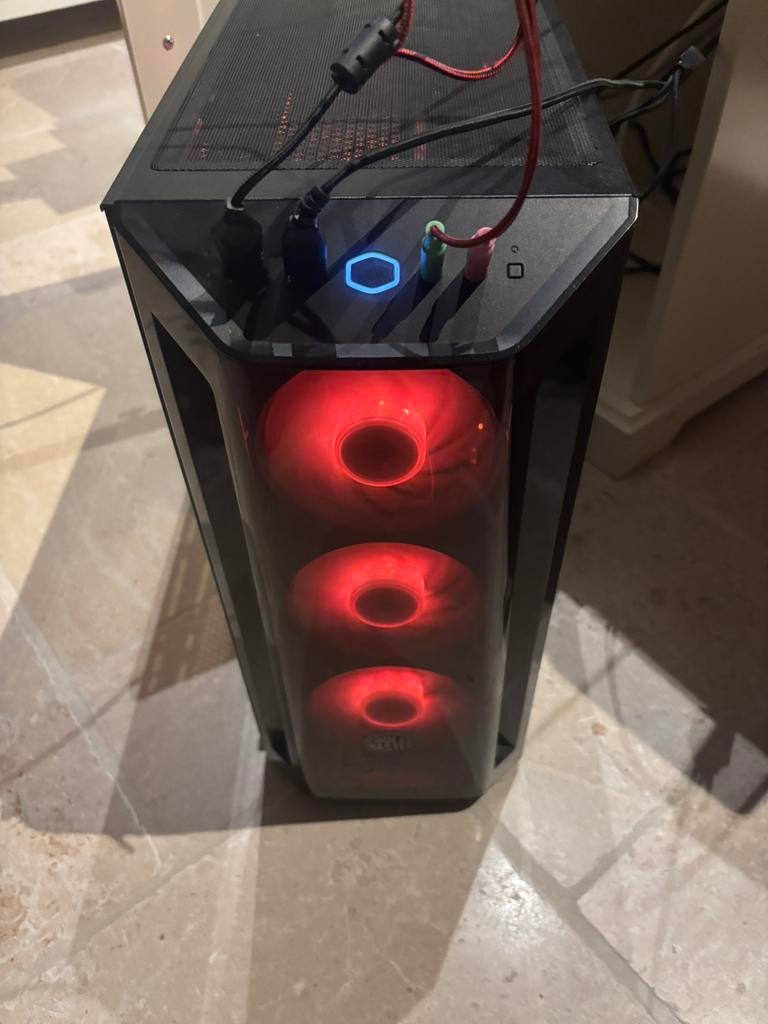 Gaming computer + scherm (en kabels), Ophalen of Verzenden, Zo goed als nieuw, 16 GB, Gaming