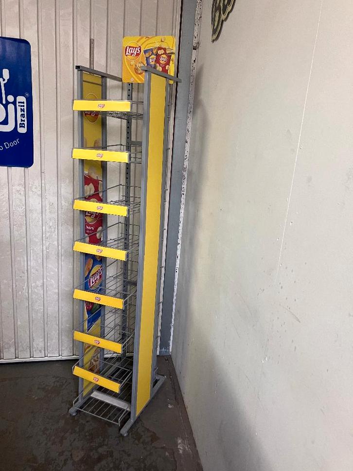 chips display rek staander winkelinrichting. LAYS, Antiek en Kunst, Curiosa en Brocante, Ophalen