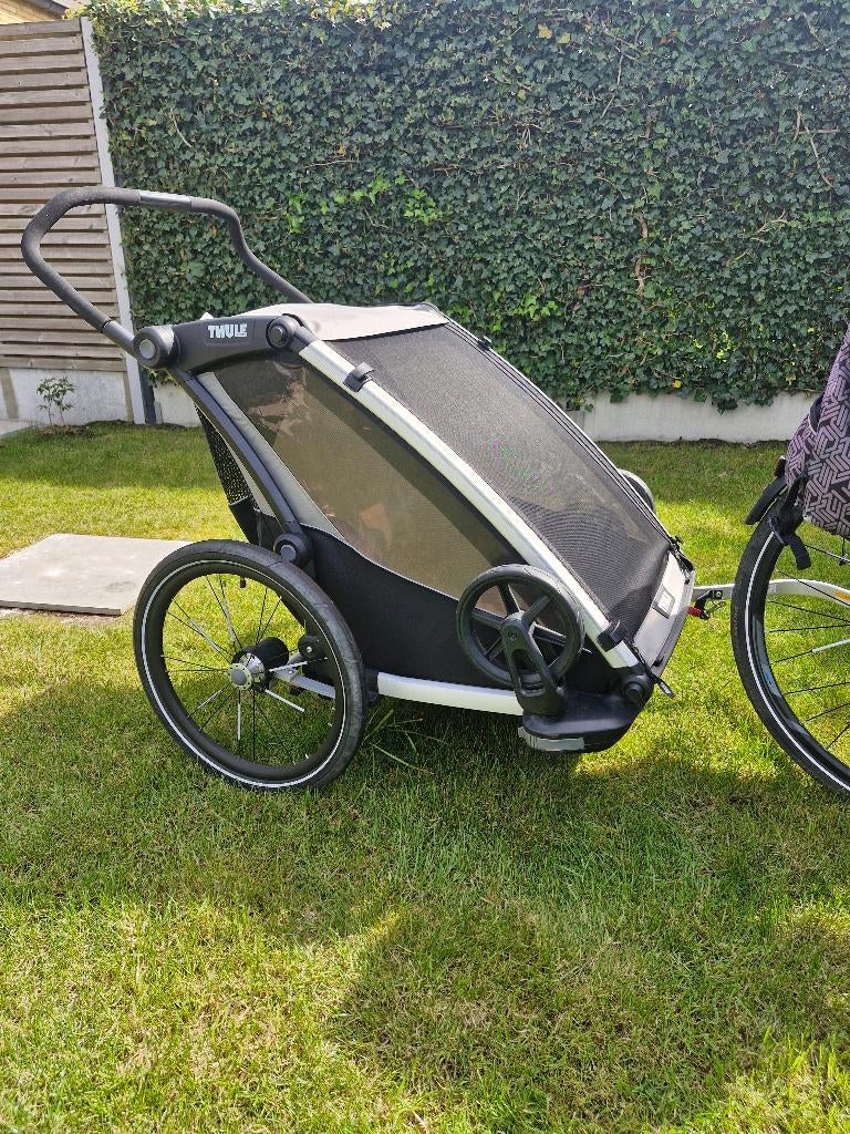 Thule chariot lite 2, in topstaat., Vélos & Vélomoteurs, Accessoires vélo | Remorques, Comme neuf, Enlèvement, Suspension, Remorque pour enfant