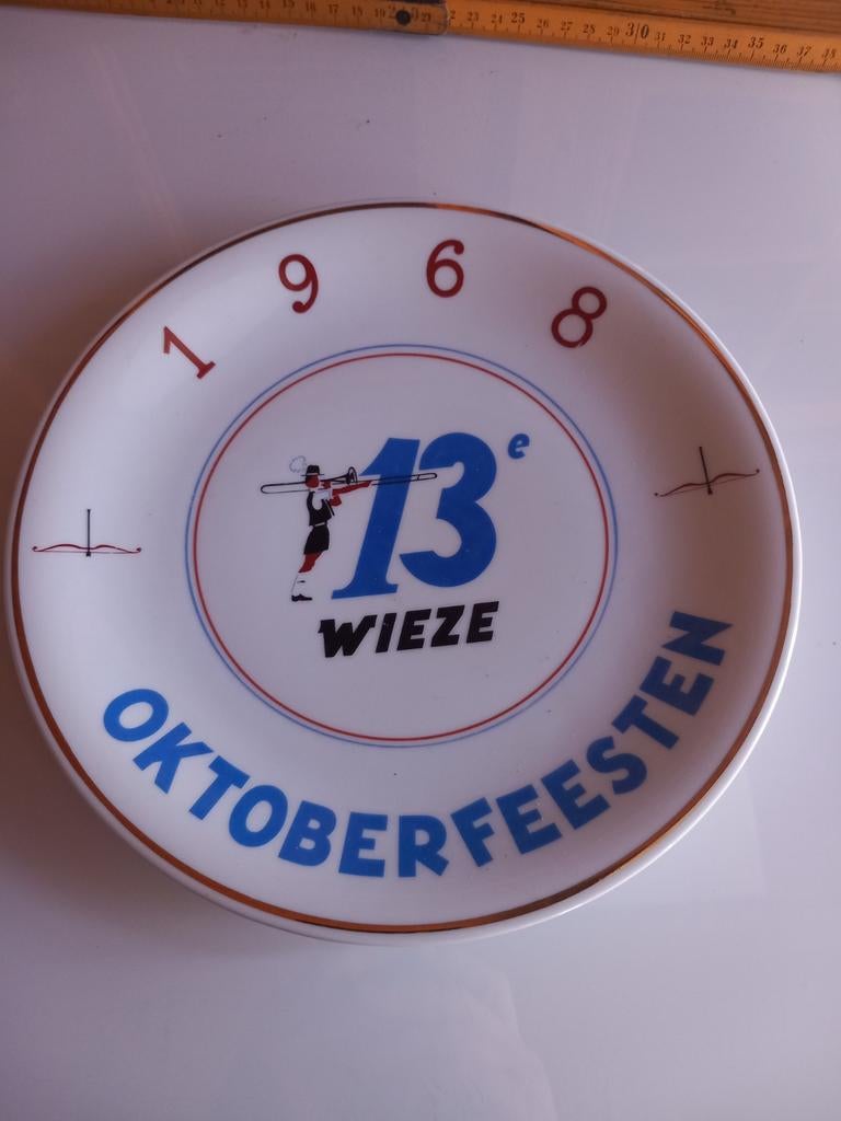Bord wieze bier 1968 boogschieten 13de Wieze bierfeesten., Ophalen of Verzenden