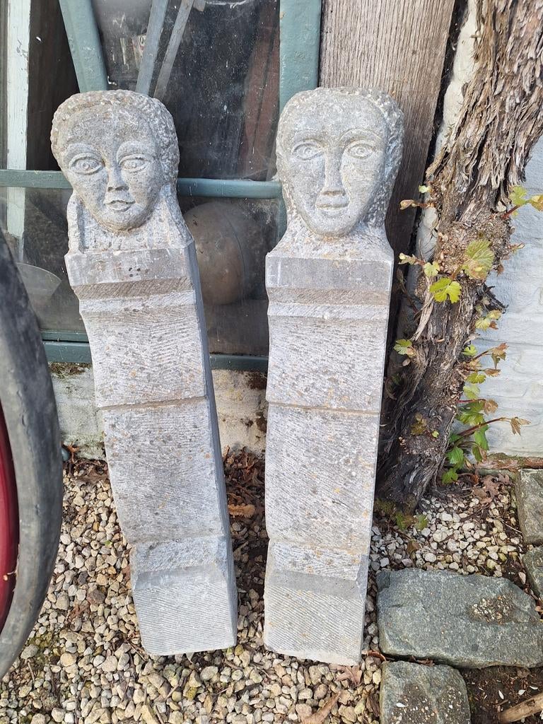 Koppel arduinen beelden koppen, Tuin en Terras, Tuinbeelden, Ophalen