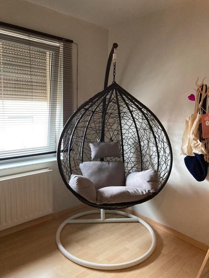 Hangstoel, Huis en Inrichting, Stoelen, Nieuw, Eén, Metaal, Zwart, Ophalen