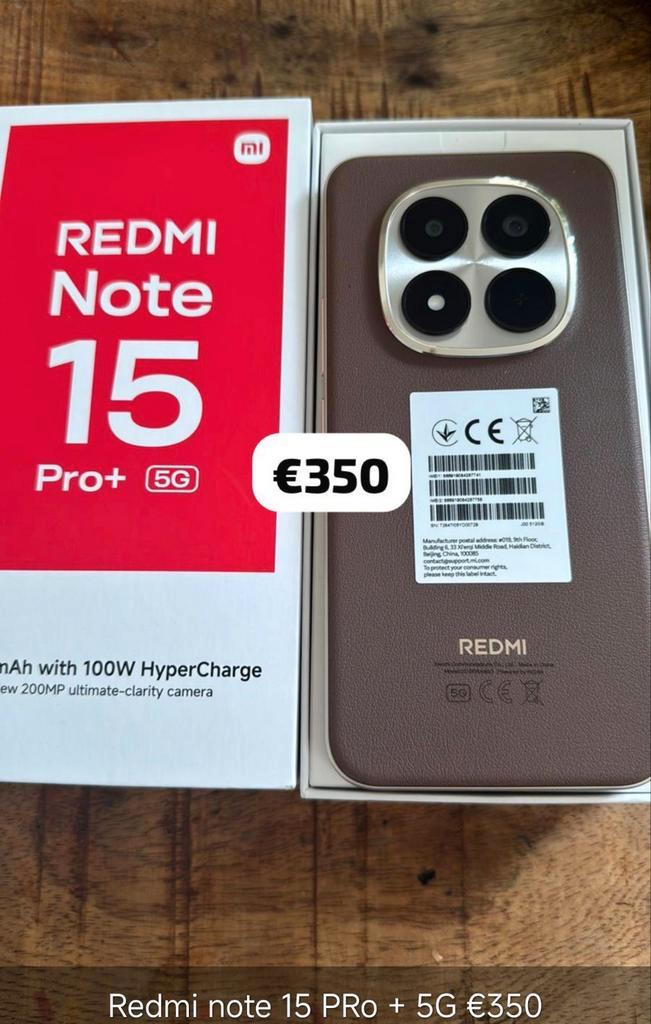 Redmi Note 15 Pro+ 512gb New! 2 jaar garantie, Telecommunicatie, Mobiele telefoons | Overige merken, Ophalen