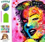 Diamond Painting Marilyn Monroe gekleurd 50x40cm (rond), Verzenden, Nieuw, Overige typen