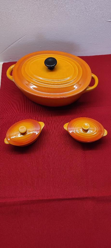 Ovenschotel en cassolettes, Ophalen of Verzenden, Gebruikt, Gietijzer, Overige typen