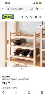 Drank/wijnrek ikea hutten, Ophalen, Zo goed als nieuw