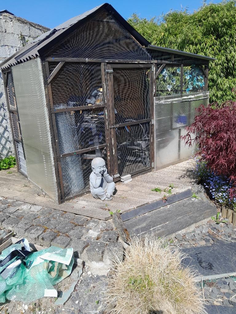 Volière en bois, Animaux & Accessoires, Oiseaux | Cages & Volières, Enlèvement, Utilisé, Bois, Volière