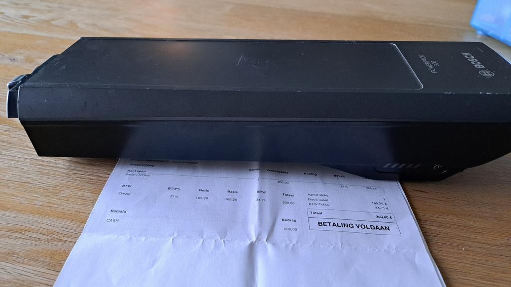 Batterij voor elektrische fiets, Ophalen