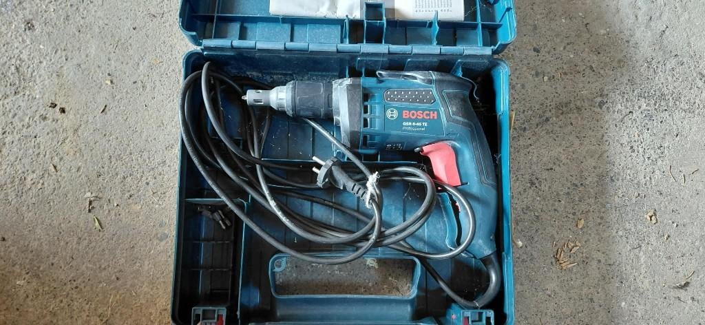 Visseuse plaquiste Bosch GSR 6-45 TE, Bricolage & Construction, Outillage | Foreuses, Utilisé, 600 watts ou plus, Enlèvement