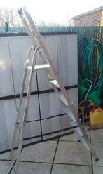 Grote trapladder in aluminium, Ophalen, Zo goed als nieuw, Opvouwbaar of Inschuifbaar, Minder dan 2 meter