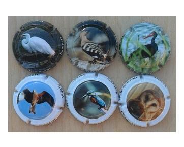 Champagne capsules - Sampers Cl 16 Oiseaux (L 7806), Collections, Collections complètes & Collections, Envoi