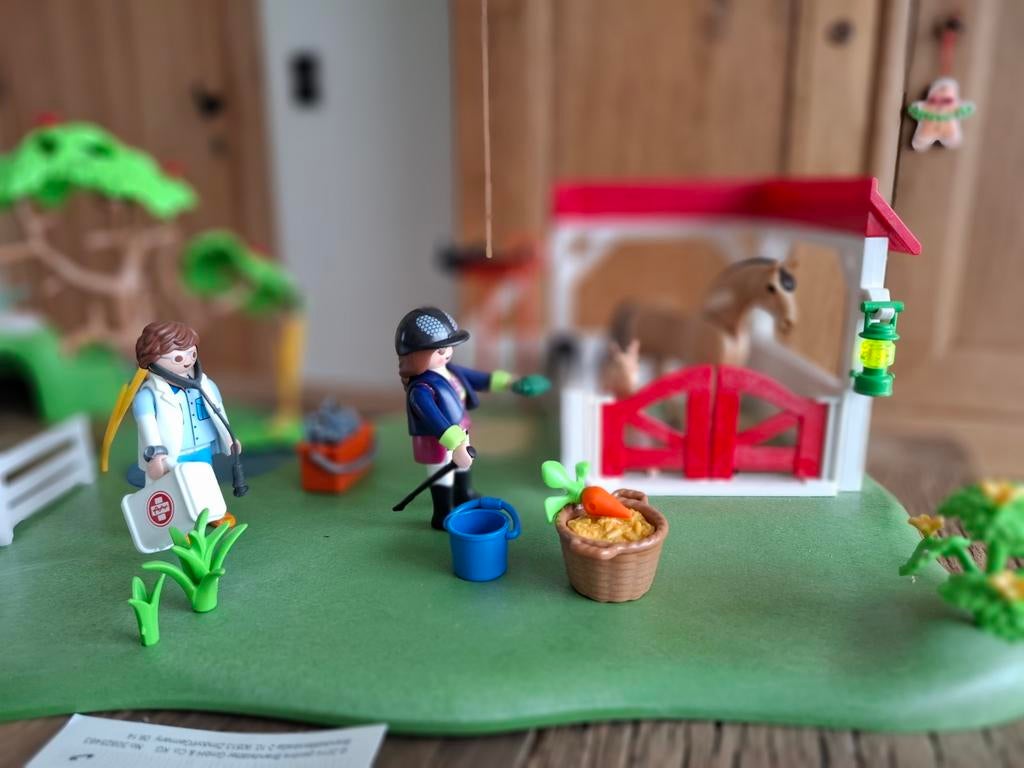 Playmobil paardenkliniek., Enlèvement, Comme neuf, Ensemble complet