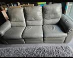 Lederen 3zit met 2 manuele relaxen en lederen 2zit, Huis en Inrichting, Ophalen