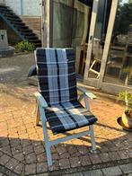 3 tuinstoelen met kussen, Tuin en Terras, Tuinstoelen, Ophalen, Aluminium, Verstelbaar