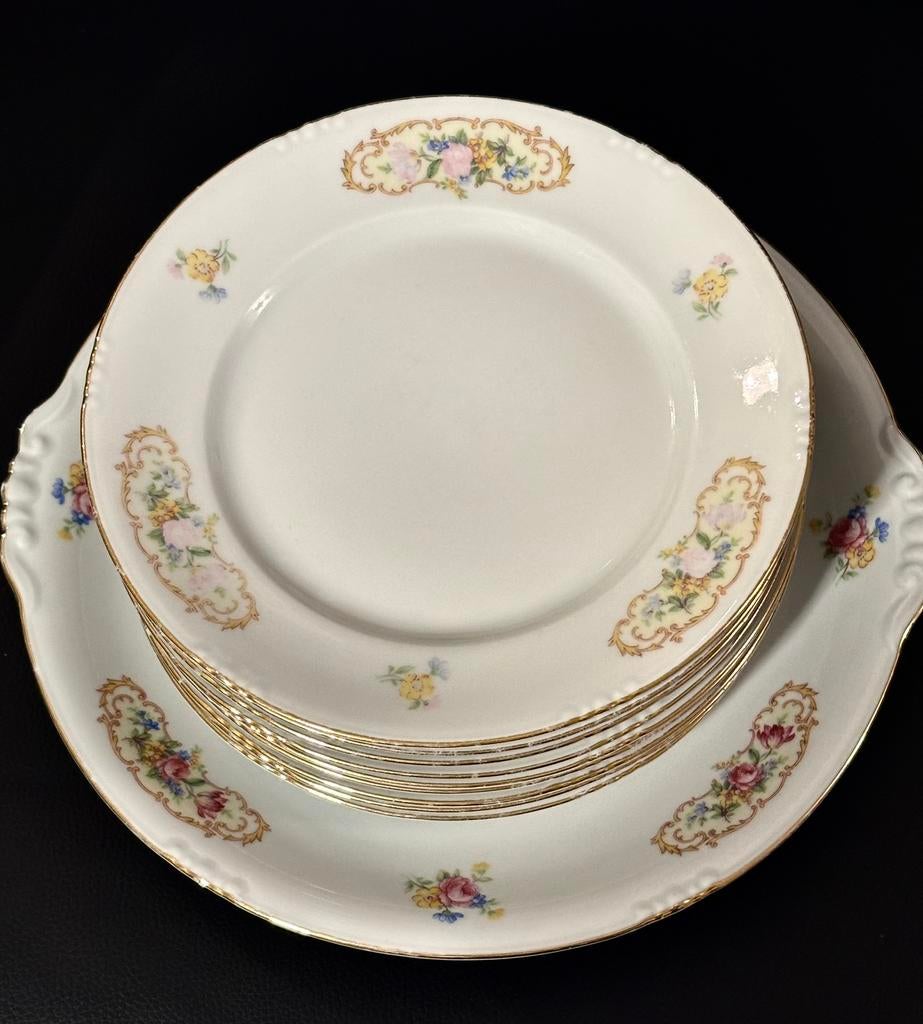 Service à dessert Heinrich Winterling Bavaria,  1903-1945., Antiquités & Art, Enlèvement ou Envoi