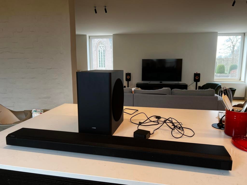 Samsung Soundbar HW-Q70T + Subwoofer (Dolby Atmos), Ophalen, Bluetooth, Gebruikt