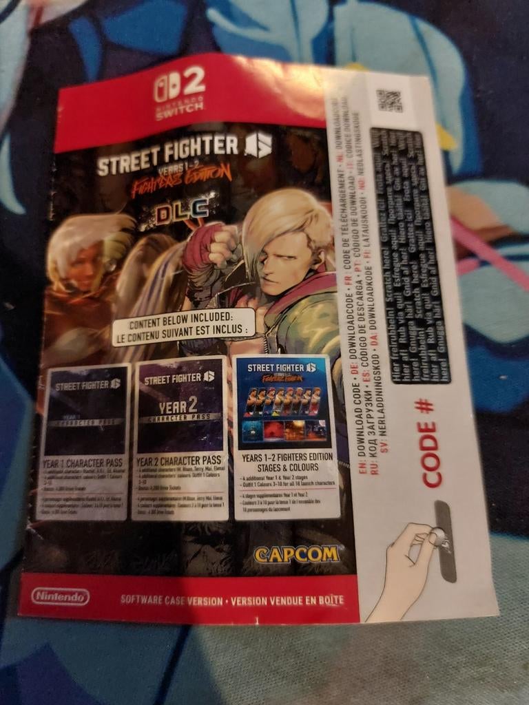 Code dlc street fighter 6 switch 2, Ophalen