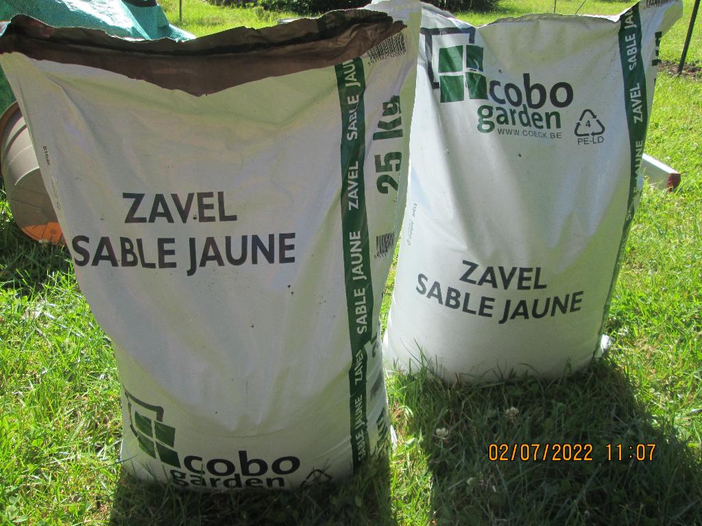 Sable jaune « COBO GARDEN », Jardin & Terrasse, Sable, Enlèvement, Neuf, Sable pour béton