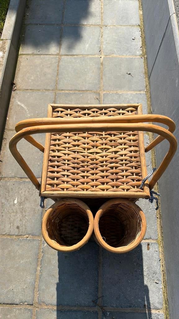 Picknickmand en mogelijkheid om 2 flessen in te steken, Ophalen, Gebruikt, Zonder inhoud