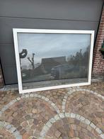 Mooi raam in pvc wit met dubbele beglazing, Ophalen, Zo goed als nieuw