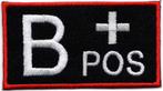 Bloedgroep B+ Positief stoffen opstrijk patch embleem, Verzenden, Nieuw