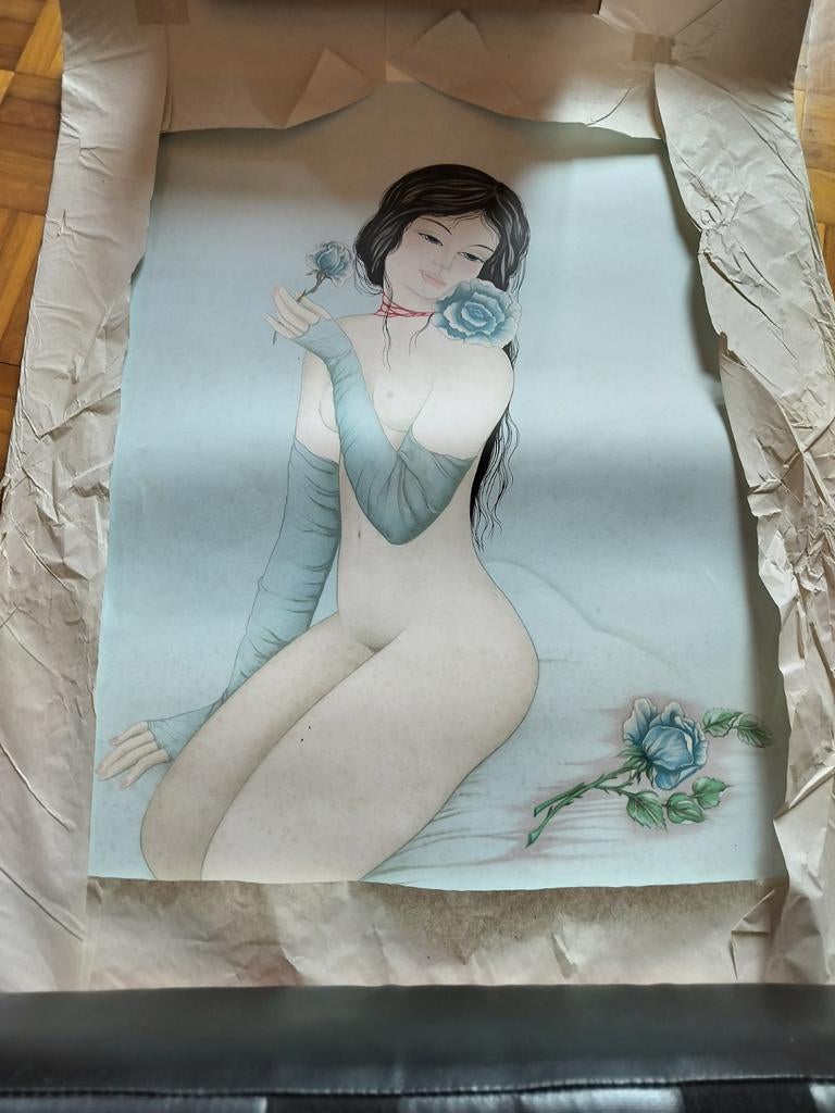 Schilderij sensuele vrouw. Van Mara Traulong, Ophalen