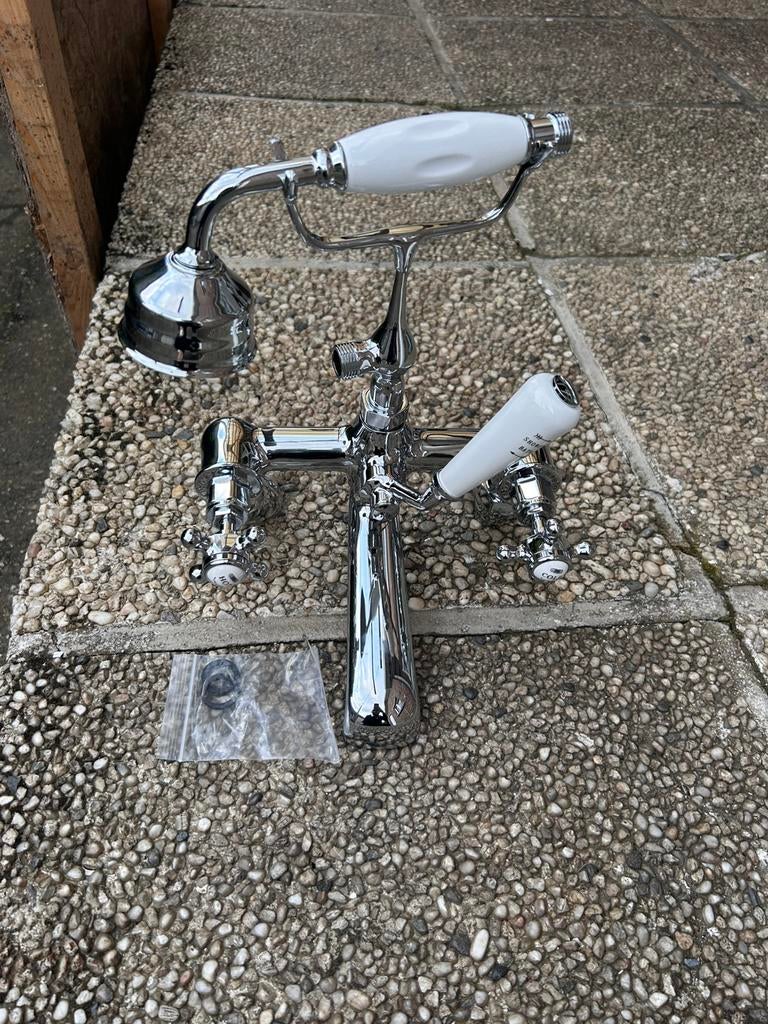 Hudson Reed Badmengkraan+ handdouche -> Chroom/Keramiek 1926, Doe-het-zelf en Bouw, Ophalen of Verzenden, Nieuw, Chroom, Bad