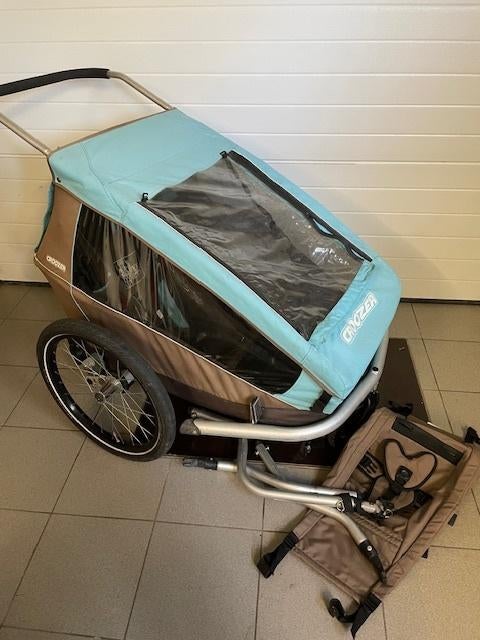 croozer fietskar/wandelwagen 2 kinderen vering hangmat, Ophalen, Gebruikt, Opvouwbaar, Croozer
