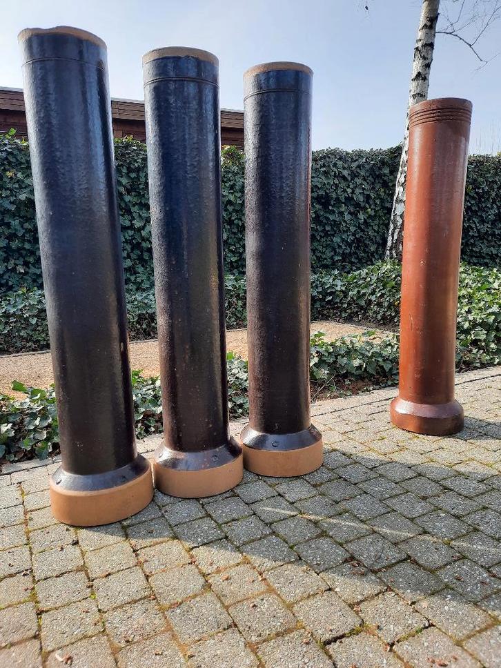 Gresbuizen - afvoerbuizen, Doe-het-zelf en Bouw, Buizen en Afvoer, Zo goed als nieuw, Rechte buis, Overige materialen, Minder dan 2 meter