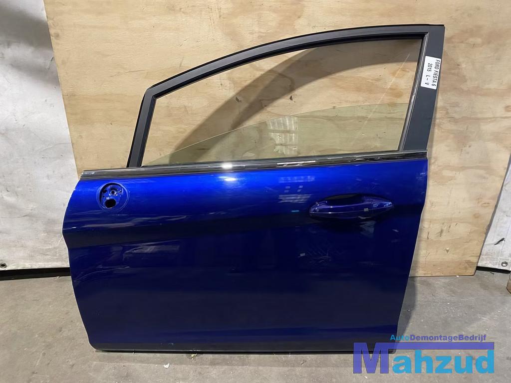 FORD FIESTA 6 blauw links voor deur portier 2008-2017, Auto-onderdelen, Gebruikt, Deur, Info@ford.com, Voor