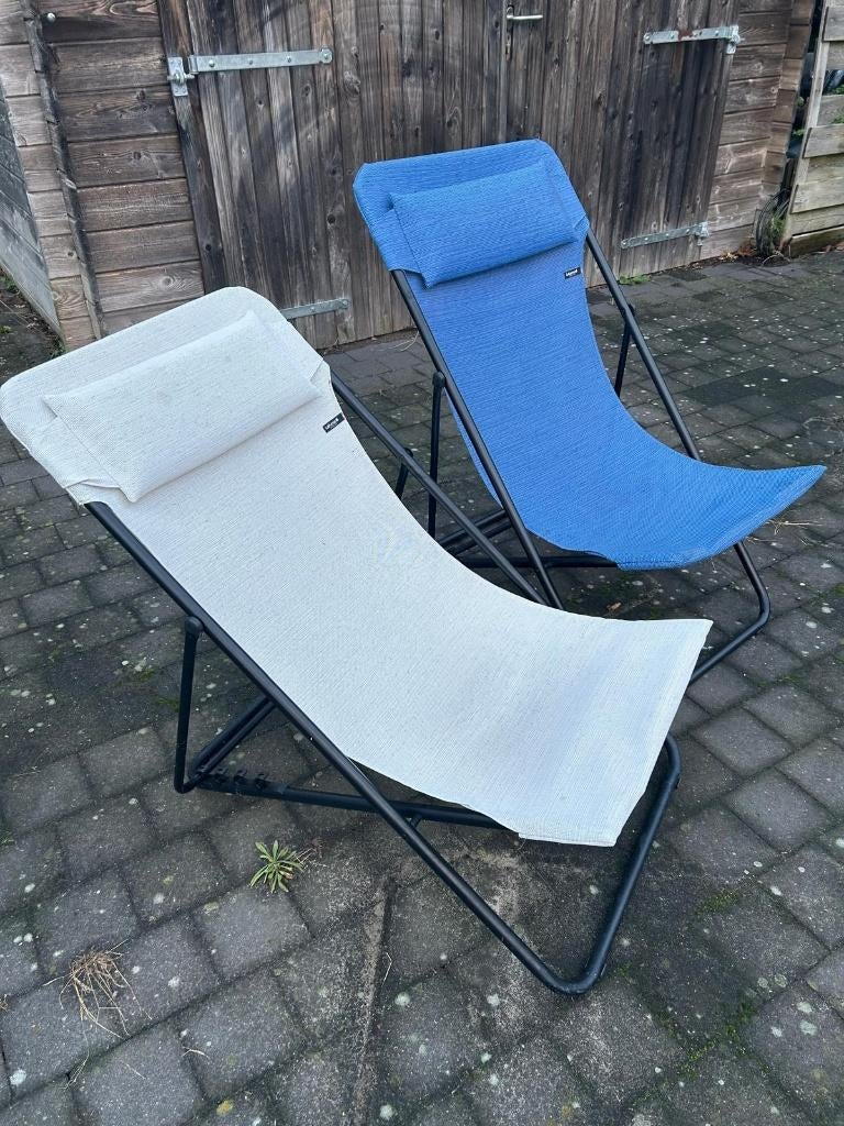 Lafuma Mobilier Campingstoelen/ligstoelen: 4stuks, Tuin en Terras, Ophalen, Zo goed als nieuw, Stoel, Loungeset