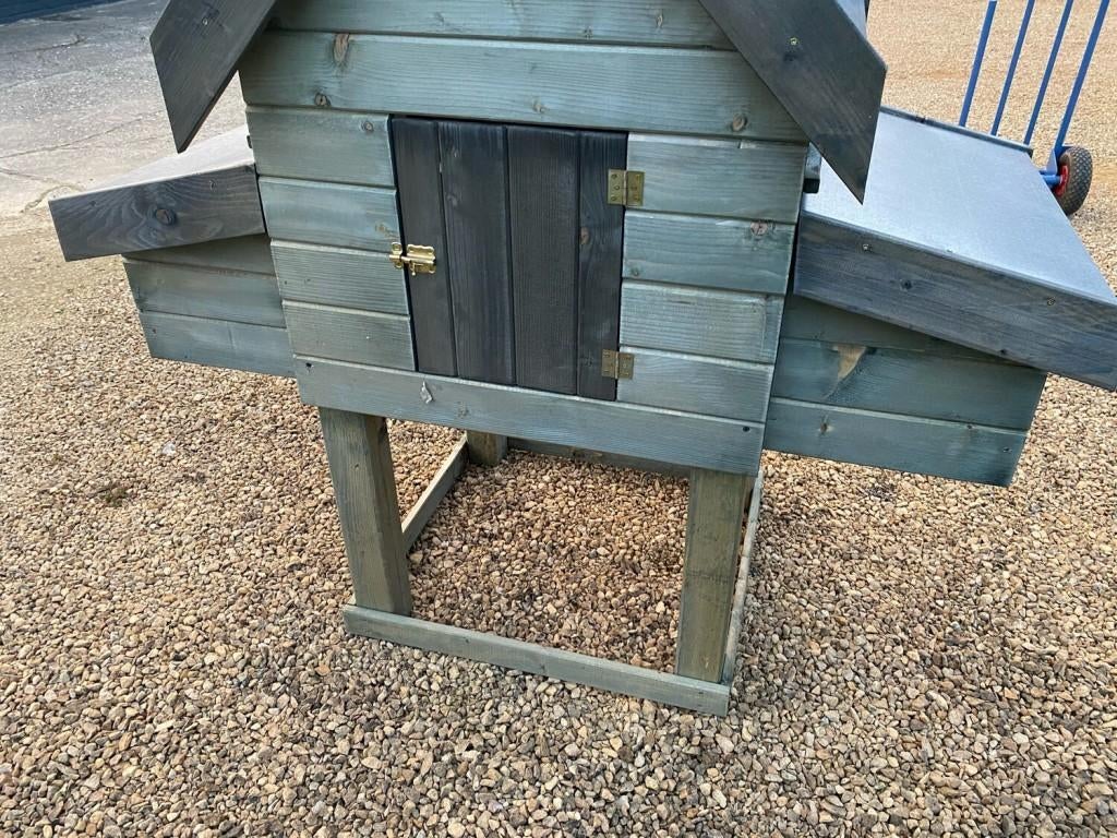 Kippenhok Campina 2 Metalen dak en mestlade, Ophalen of Verzenden, Nieuw, Kippenhok of Kippenren