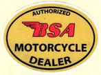 BSA Motorcycle Dealer sticker #10, Motoren, Verzenden