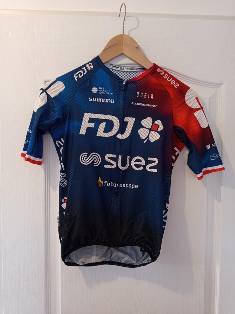 FDJ Suez fietsshirt voor dames, Verzenden