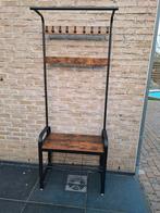 Kapstok/bank, halmodel met schoenenopbergvak, Ophalen, Zo goed als nieuw, Metaal, Staande kapstok