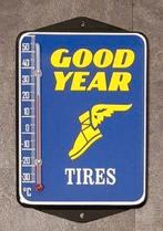 Goodyear banden emaillen reclame thermometer decoratie kado, Verzamelen, Ophalen of Verzenden, Zo goed als nieuw, Gebruiksvoorwerp