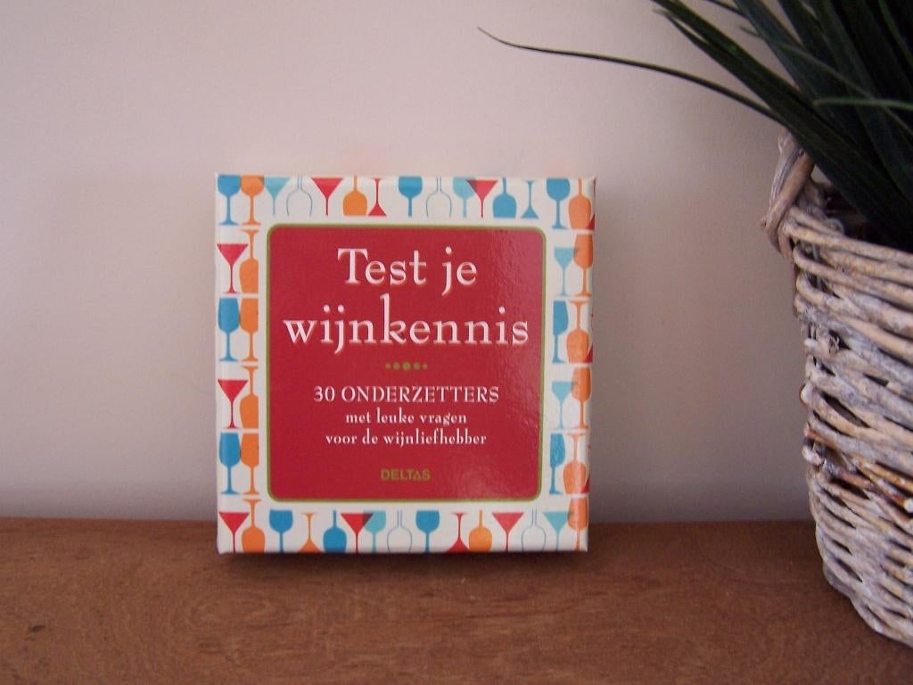 Sous-verres de table « Testez vos connaissances sur le vin », Maison & Meubles, Enlèvement ou Envoi, Neuf, Verre ou Tasse