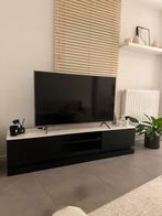 Tv meubel met LED verlichting. Zwart/wit marmer effect., Huis en Inrichting, Ophalen, Nieuw, Modern