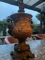 antieke vaas dekselvaas brons met aardewerk, Antiek en Kunst, Ophalen