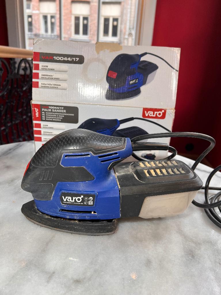Handpalmschuurmachine Varo 220W, Doe-het-zelf en Bouw, Gereedschap | Schuurmachines, Ophalen of Verzenden, Gebruikt, Minder dan 600 watt