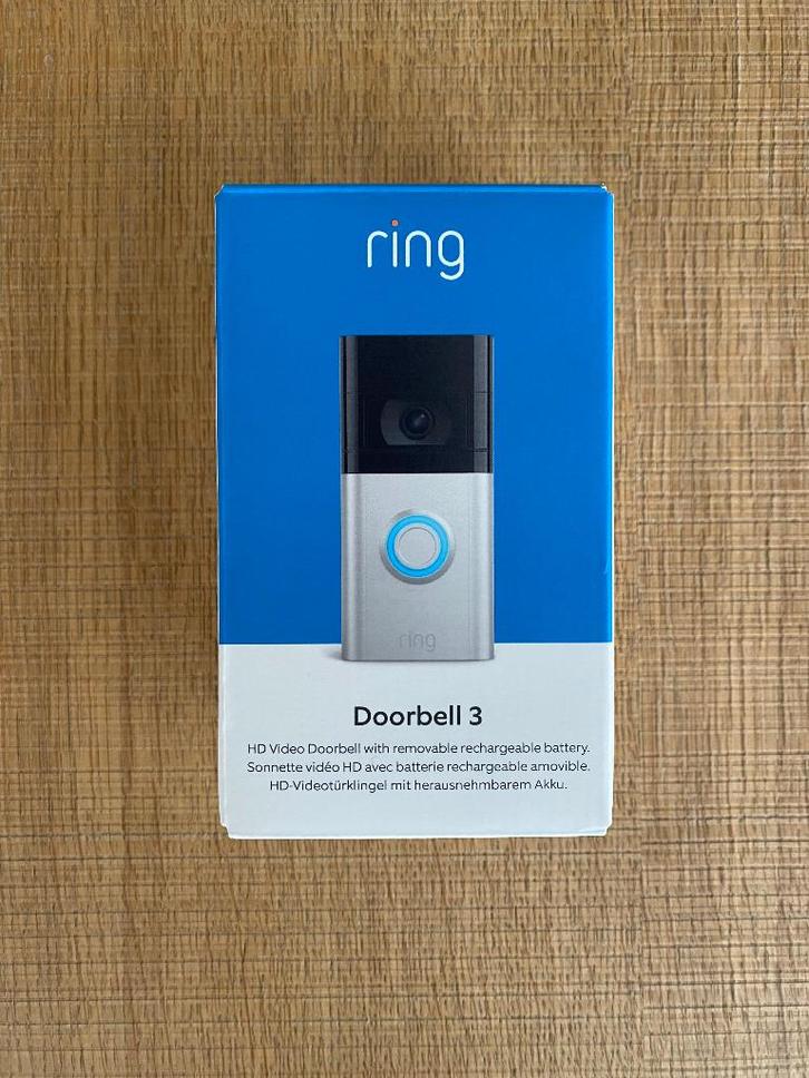 Sonnette Ring 3 + Chime Pro, TV, Hi-fi & Vidéo, Caméras de surveillance, Comme neuf, Caméra extérieure, Enlèvement