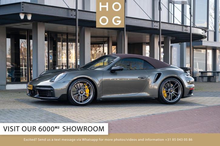 Porsche 911 Turbo S Cabriolet (bj 2021, automaat), Auto's, Porsche, Bedrijf, Te koop, Adaptive Cruise Control, Cruise Control