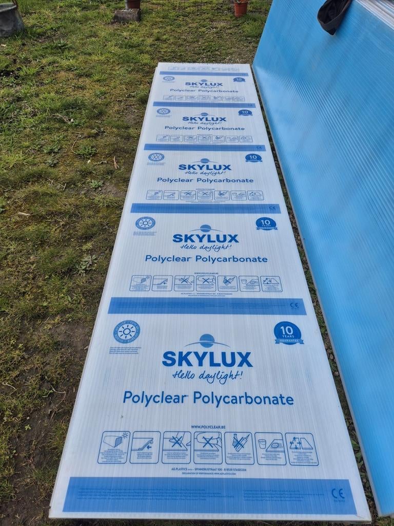Polycarbonaat platen skylux, Ophalen