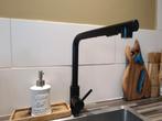Robinet de cuisine noir avec douchette extractible., Maison & Meubles, 25 à 50 cm, Enlèvement ou Envoi, Moins de 100 cm, Comme neuf