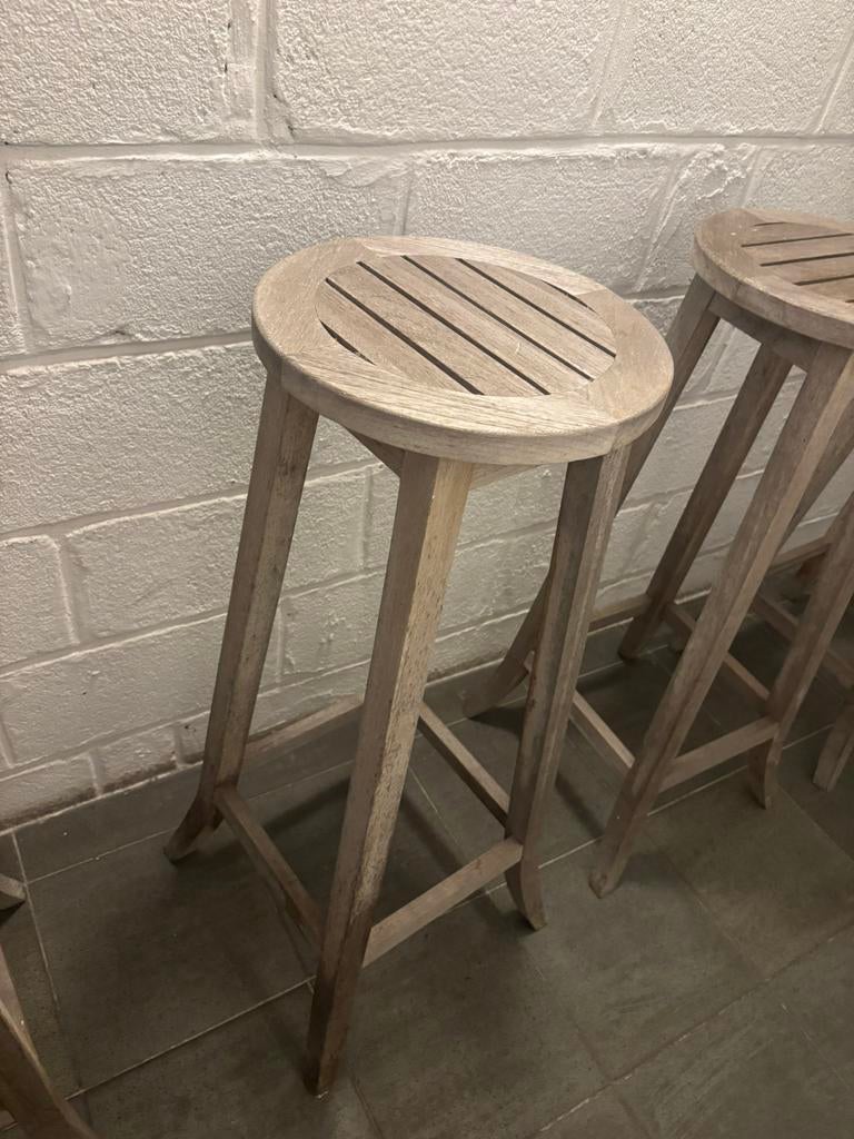 Tabouret de bar occasion en bon état, Maison & Meubles, Avec repose-pieds, 4 tabourets, Enlèvement, Utilisé