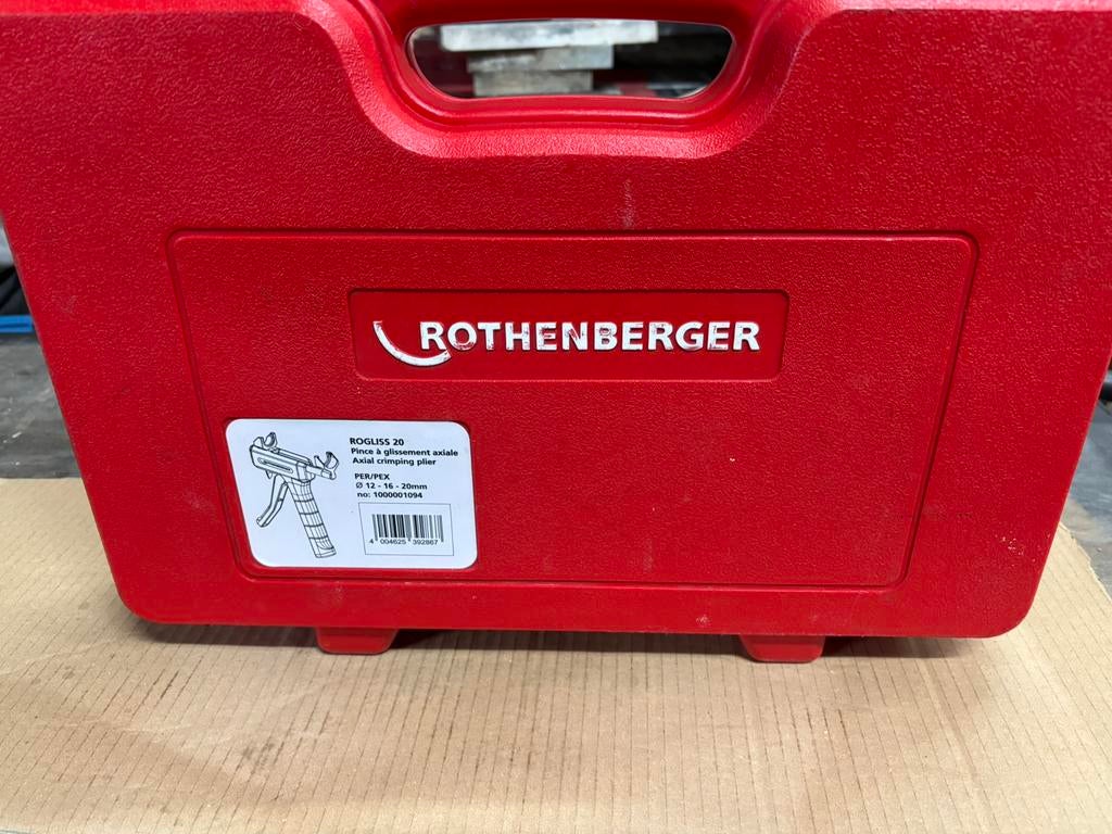 Rothenberger axiale krimptangset, Doe-het-zelf en Bouw, Gereedschap | Machine-onderdelen en Toebehoren, Ophalen of Verzenden, Zo goed als nieuw