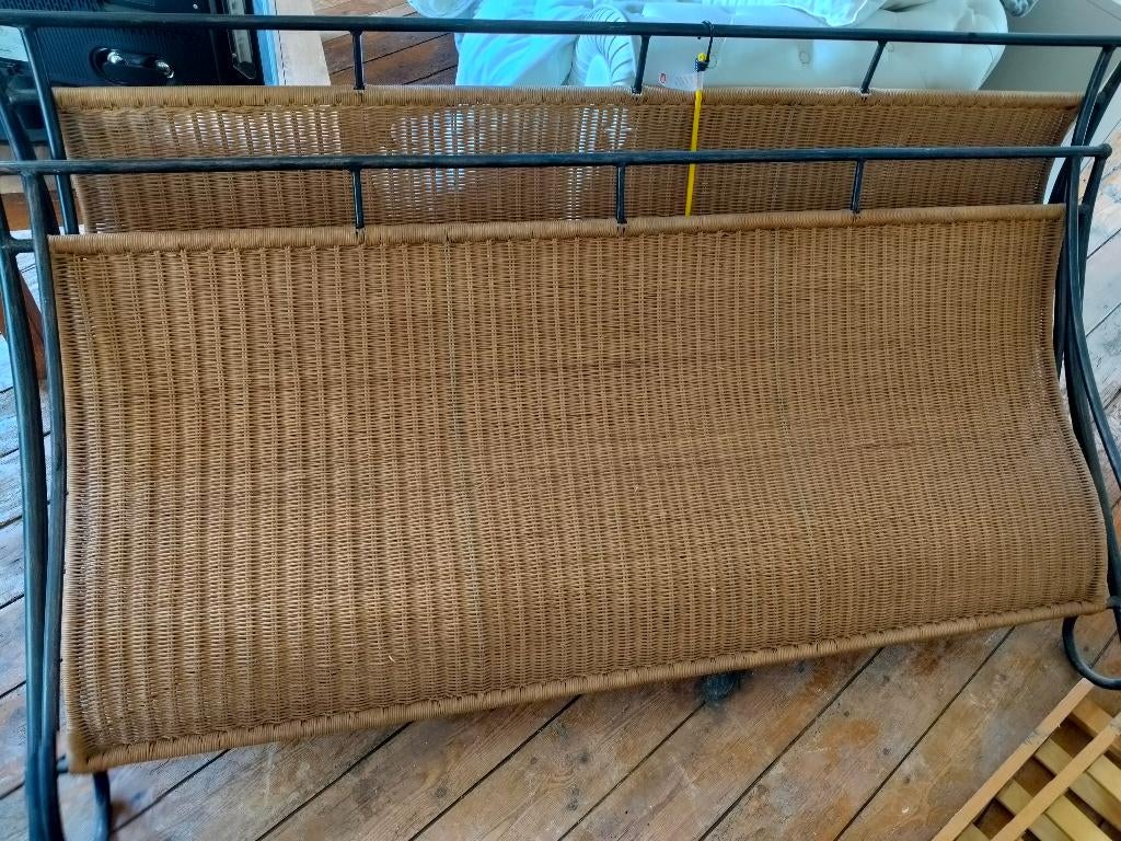 Bed, Huis en Inrichting, Slaapkamer | Bedden, Ophalen, Gebruikt, Bruin, Tweepersoons