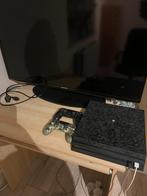 Playstation 4 pro 1TB 2 controllers plus TV, Ophalen, Zo goed als nieuw, Pro