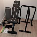 Fitness Materiaal Lot: Bench, Dip Bars, ..., Sport en Fitness, Ophalen